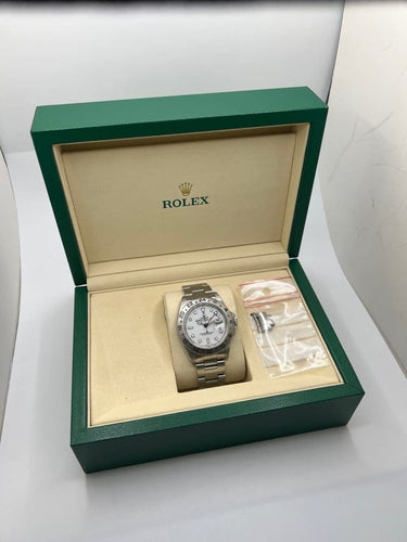 Montre Rolex Explorer II - Montre automatique acier cadran blanc réf. 16570 58 Facettes 1563