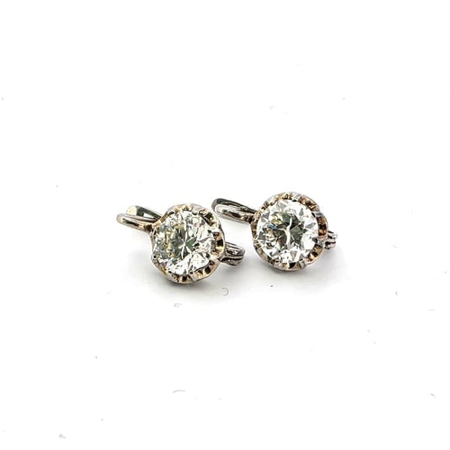 Boucles d'oreilles Boucles d’oreilles années 1930 en or blanc 18 kt avec diamants 58 Facettes 654/B OC