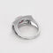 Bague 53 Bague type chevalière en or gris, diamants et saphir rose 58 Facettes ARL0991X2-1