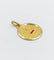 Pendentif Augis - Pendentif médaille d'amour 20 mm en or 18k, diamant et rubis 58 Facettes A06805