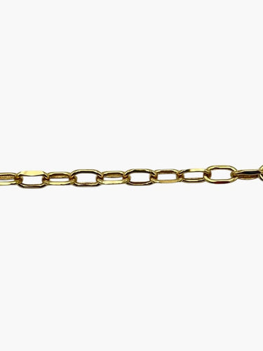 Collier Chaîne maille forçat large en or jaune 585, 60 cm 58 Facettes 149067569