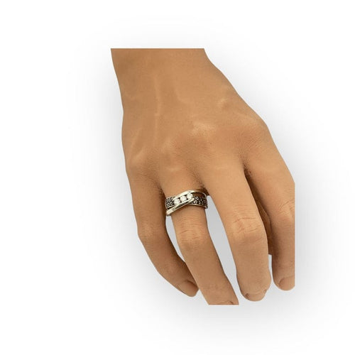 Bague 52 Bague en or blanc 750 - Diamants blancs et noirs 58 Facettes 149067563