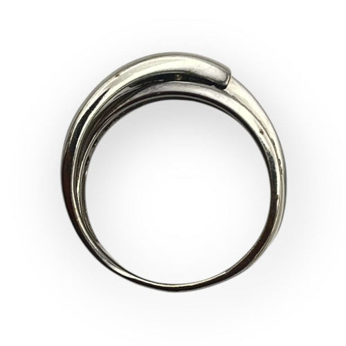 Bague 52 Bague en or blanc 750 - Diamants blancs et noirs 58 Facettes 149067563