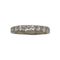 Bague 56 Alliance demi-tour - Bague en or blanc 750 sertie de diamants 58 Facettes 330092196