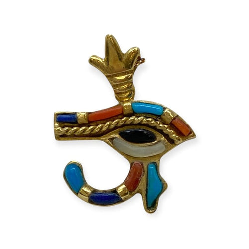 Pendentif Pendentif Œil d’Horus en or jaune 750 58 Facettes 330091606