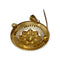 Pendentif Broche pendentif vintage rosace en or jaune 750 58 Facettes 330091952