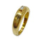 Bague 59 Bague jonc en or jaune 750 sertie d’un diamant taille baguette 58 Facettes 330092234