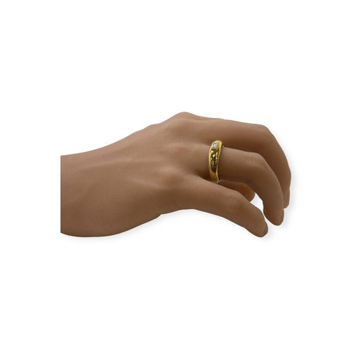 Bague 59 Bague jonc en or jaune 750 sertie d’un diamant taille baguette 58 Facettes 330092234