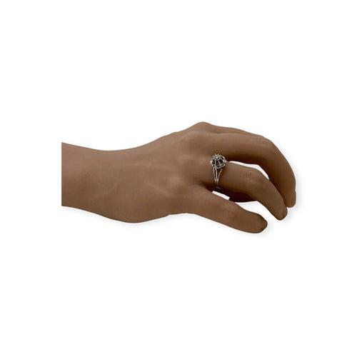 Bague 56 Bague solitaire diamant en or blanc 750 58 Facettes 330092440