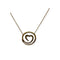Collier Collier cœur cerclé en or jaune 750 (18K) 58 Facettes 330092376