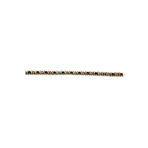 Bracelet Bracelet ligne en or jaune 14K serti de saphirs et diamants 58 Facettes 330092350