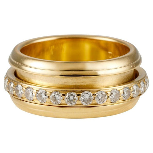Bague 53 Piaget Possession - Bague en or jaune et diamants 58 Facettes 244