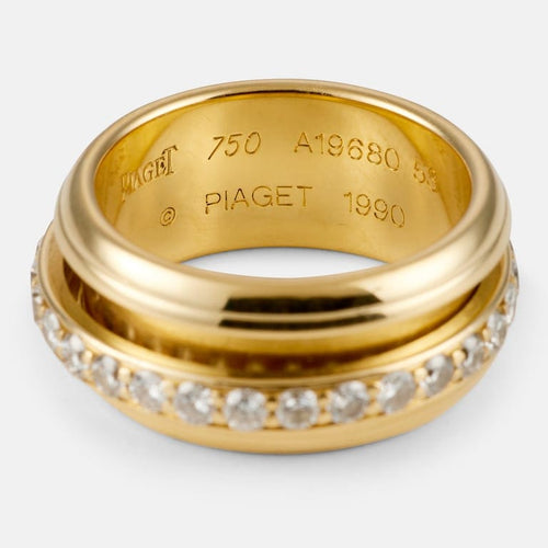 Bague 53 Piaget Possession - Bague en or jaune et diamants 58 Facettes 244