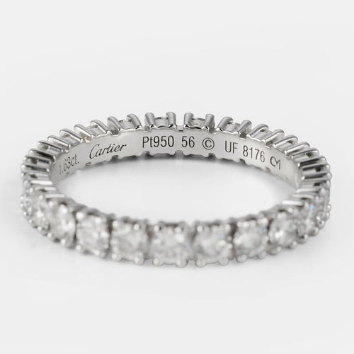 Bague 56 Cartier Destinée - Bague en platine et diamants 58 Facettes 252