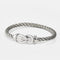 Bracelet FRED Chance Infinie - Bracelet grand modèle en or blanc 18k et acier 58 Facettes 01