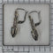 Boucles d'oreilles Boucles d'oreilles Art Déco en diamants et onyx avec pendants en diamants en forme de poire 58 Facettes 26019-0136