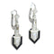 Boucles d'oreilles Boucles d'oreilles Art Déco en diamants et onyx avec pendants en diamants en forme de poire 58 Facettes 26019-0136