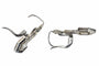 Boucles d'oreilles Boucles d'oreilles Art Déco en diamants et onyx avec pendants en diamants en forme de poire 58 Facettes 26019-0136