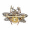 Broche Broche abeille de l'entre-deux-guerres avec diamants et rubis en or et argent 58 Facettes 26050-0263