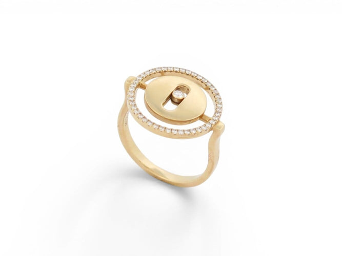 Bague 49 Messika Lucky Move PM - Bague en or jaune 18k et diamants 0,3 ct 58 Facettes 273706