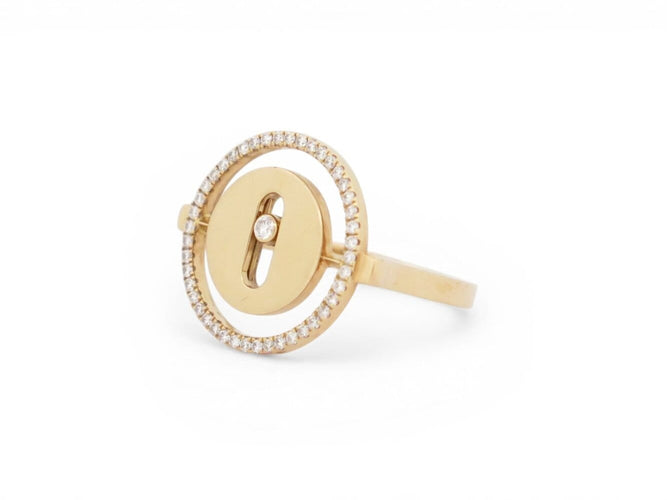 Bague 49 Messika Lucky Move PM - Bague en or jaune 18k et diamants 0,3 ct 58 Facettes 273706