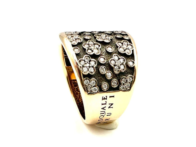 Pasquale Bruni Ricami - Bague bandeau en or rose 18K et diamants 58 Facettes BRUN BG