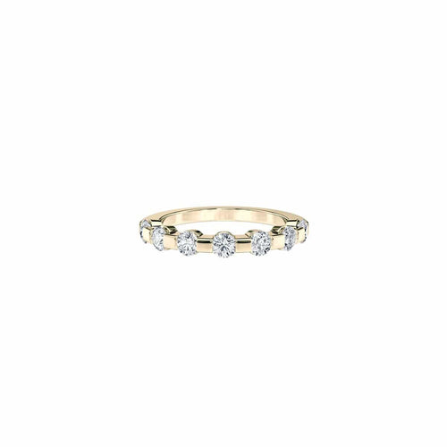 Bague Alliance CAPRI - Bague en or jaune 18K et diamants de laboratoire 58 Facettes UKD364590MM
