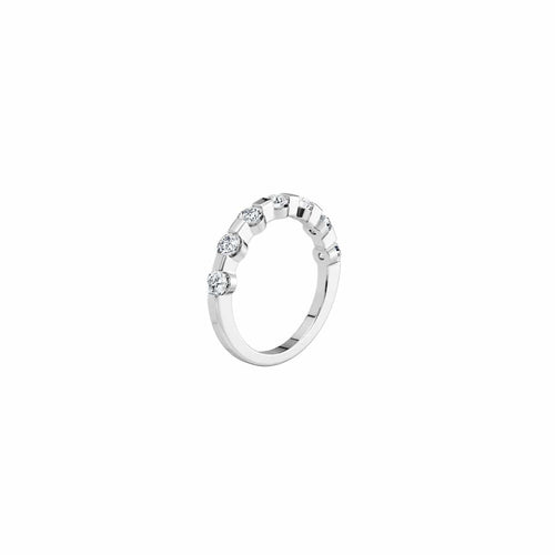 Bague CAPRI - Bague alliance en or blanc 18K et diamants de laboratoire 1,00 ct 58 Facettes UKD364638MM