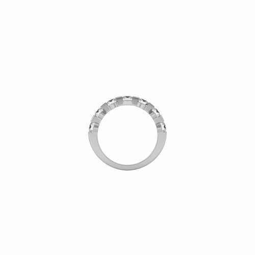 Bague CAPRI - Bague alliance en or blanc 18K et diamants de laboratoire 1,00 ct 58 Facettes UKD364638MM