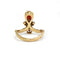 Bague 50 Bague Duchesse en or jaune et rose 750‰, grenats 58 Facettes 260091R
