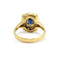 Bague 60.5 Bague en or jaune 750‰ avec saphir et diamants 58 Facettes 260084R
