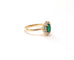 Bague 55 Bague marguerite en or jaune 18K avec émeraude et diamants 58 Facettes BAG.MARGT.E.PONT-66