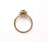 Bague 55 Bague marguerite en or jaune 18K avec émeraude et diamants 58 Facettes BAG.MARGT.E.PONT-66