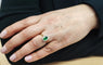 Bague 55 Bague marguerite entourage émeraude et diamants en or jaune 18K 58 Facettes BAG.MARGT.E.FIL-FA.70