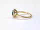 Bague 55 Bague marguerite entourage émeraude et diamants en or jaune 18K 58 Facettes BAG.MARGT.E.FIL-FA.70