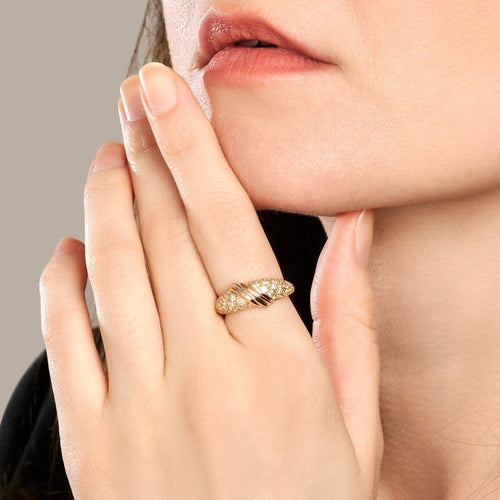 Bague 49 Cartier Mimi Star - Bague vintage en trois ors 18 ct et diamants 58 Facettes 241