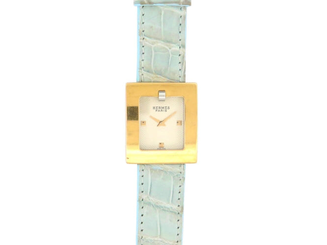 Montre Hermès Belt BE1.220 - Montre quartz 30 mm plaquée or 58 Facettes 273616