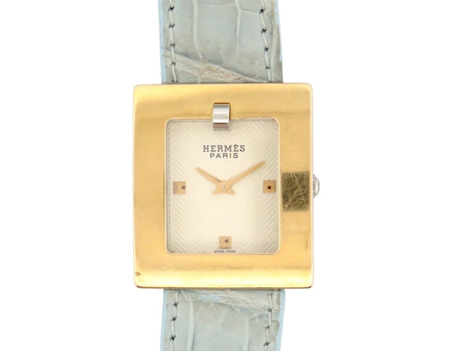 Montre Hermès Belt BE1.220 - Montre quartz 30 mm plaquée or 58 Facettes 273616