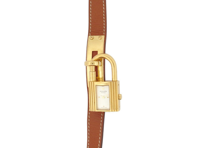 Montre Hermès Kelly Cadenas PM - Montre quartz 20 mm plaqué or 58 Facettes 273614
