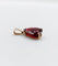 Pendentif Pendentif vintage en or rose 18k au grenat poire 6,60 ct 58 Facettes A06813