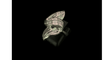 Bague 58 Bague nœud en or gris et diamants taille baguette 58 Facettes LP196