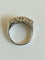 Bague 50.5 Bague jarretière ancienne en or blanc 18 ct et diamants 58 Facettes 01651