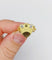 Bague 51 Bague chevalière blason vintage en or 18k et platine, diamants 58 Facettes A06817