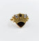 Bague 51 Bague chevalière blason vintage en or 18k et platine, diamants 58 Facettes A06817
