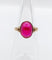 Bague 48 Bague chevalière Art déco en or rose 14K au rubis synthétique 58 Facettes A06818