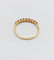 Bague 52 Demi-alliance vintage en or 18k et rubis 58 Facettes A06819