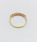 Bague 52 Demi-alliance vintage - Bague en or jaune 18k et rubis 58 Facettes A06819
