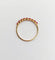 Bague 52 Demi-alliance vintage en or 18k et rubis 58 Facettes A06819