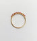 Bague 52 Demi-alliance vintage - Bague en or jaune 18k et rubis 58 Facettes A06819