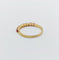Bague 52 Demi-alliance vintage en or 18k et rubis 58 Facettes A06819